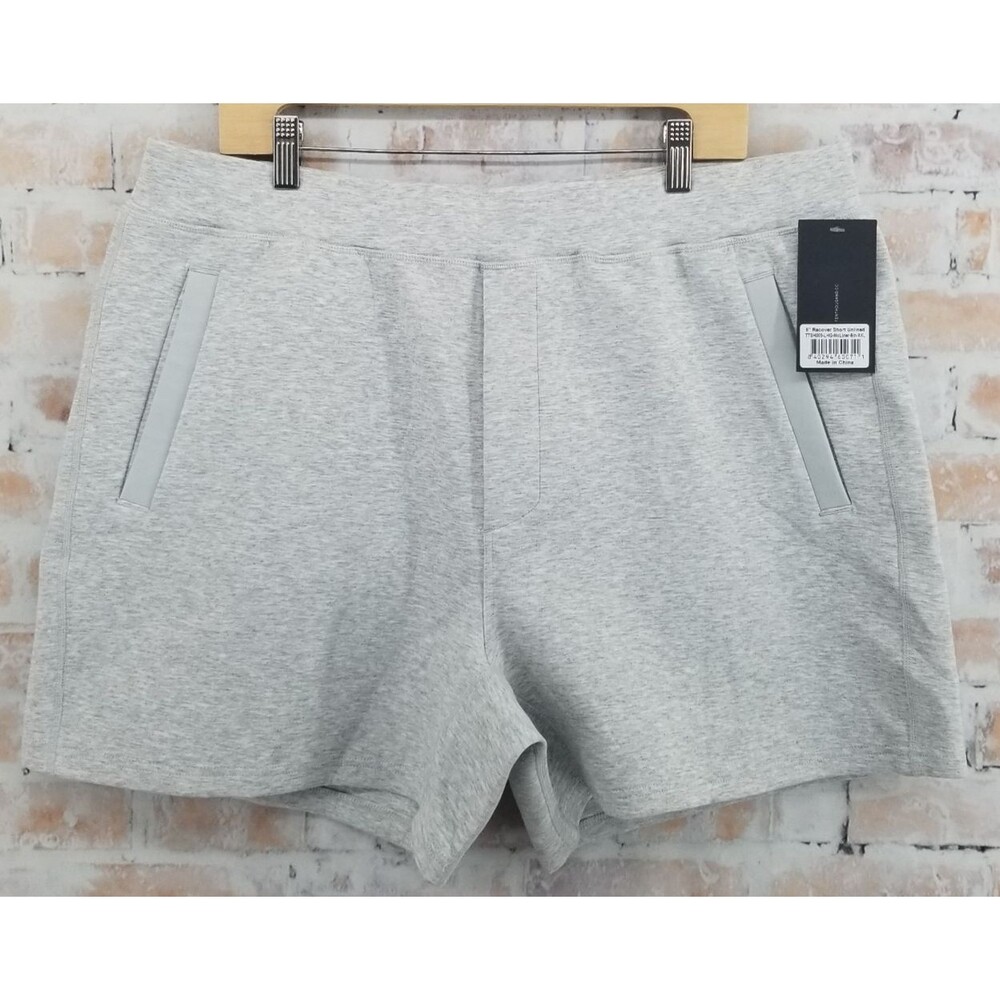 NWT Ten Thousand 5" Recover Short Unlined Light Heather Gray Men's XXL